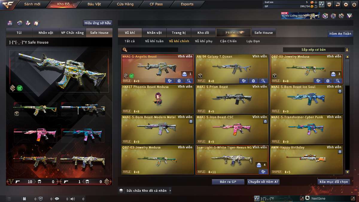 shop acc cf uy tin gia re